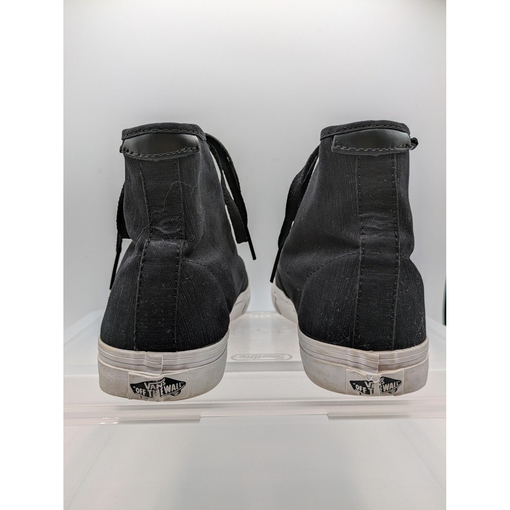 Vans High Top Sneakers Womens 11 Black Floral Lined Lace Up Skate Shoes - Picture 6 of 12